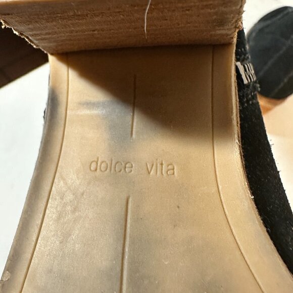 Dolce Vita Black Booties Boots EUC 8.5 ankle Anthro ANthropologie - Picture 8 of 11